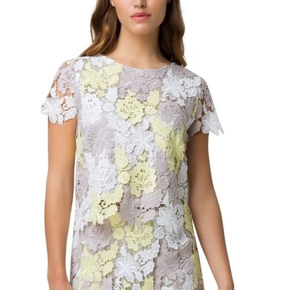 Tahari Asl Petite Lace Knit Blouse - Picture 1 of 2